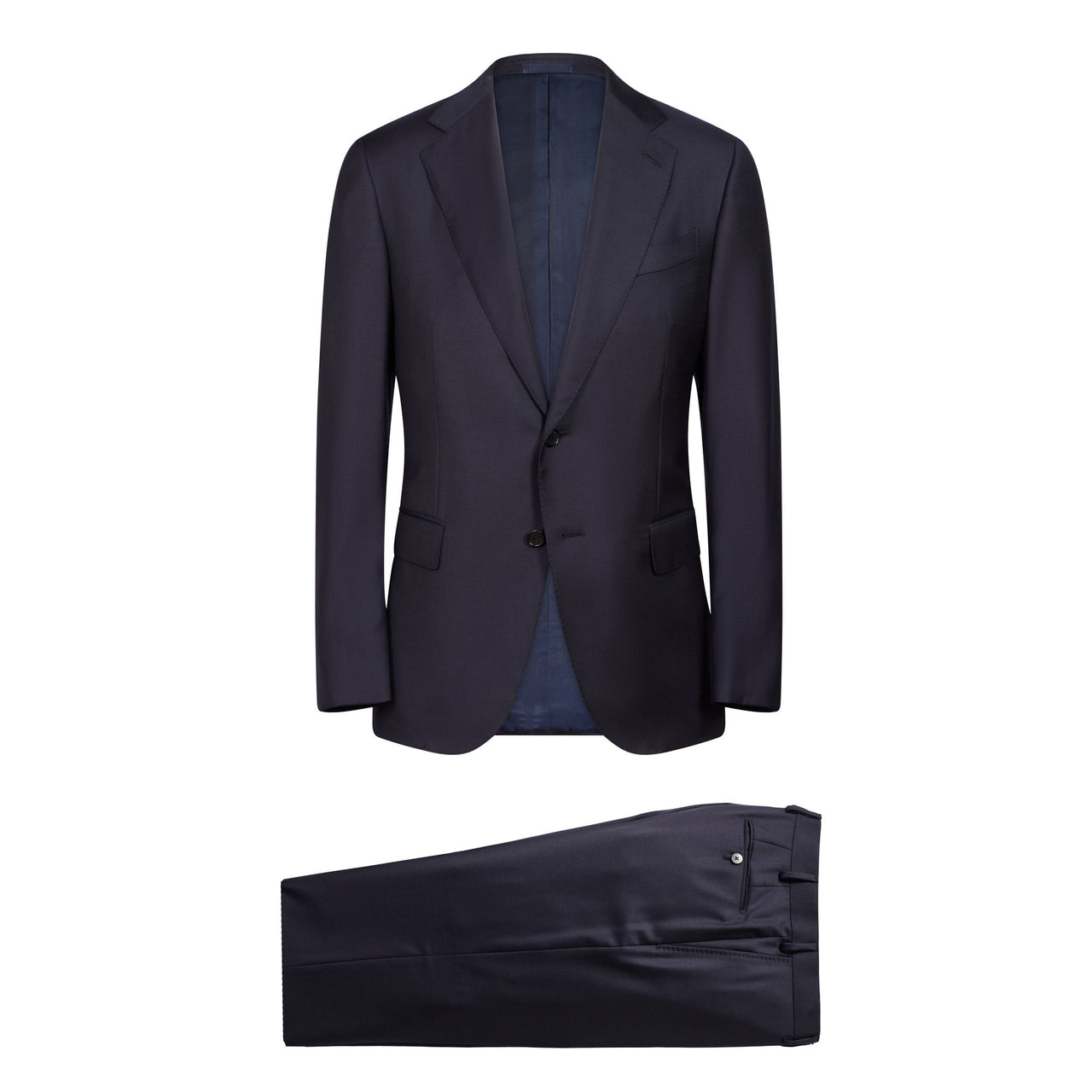 HENRY SARTORIAL X CARUSO Single Breasted 2 Button Norma Suit NAVY REG