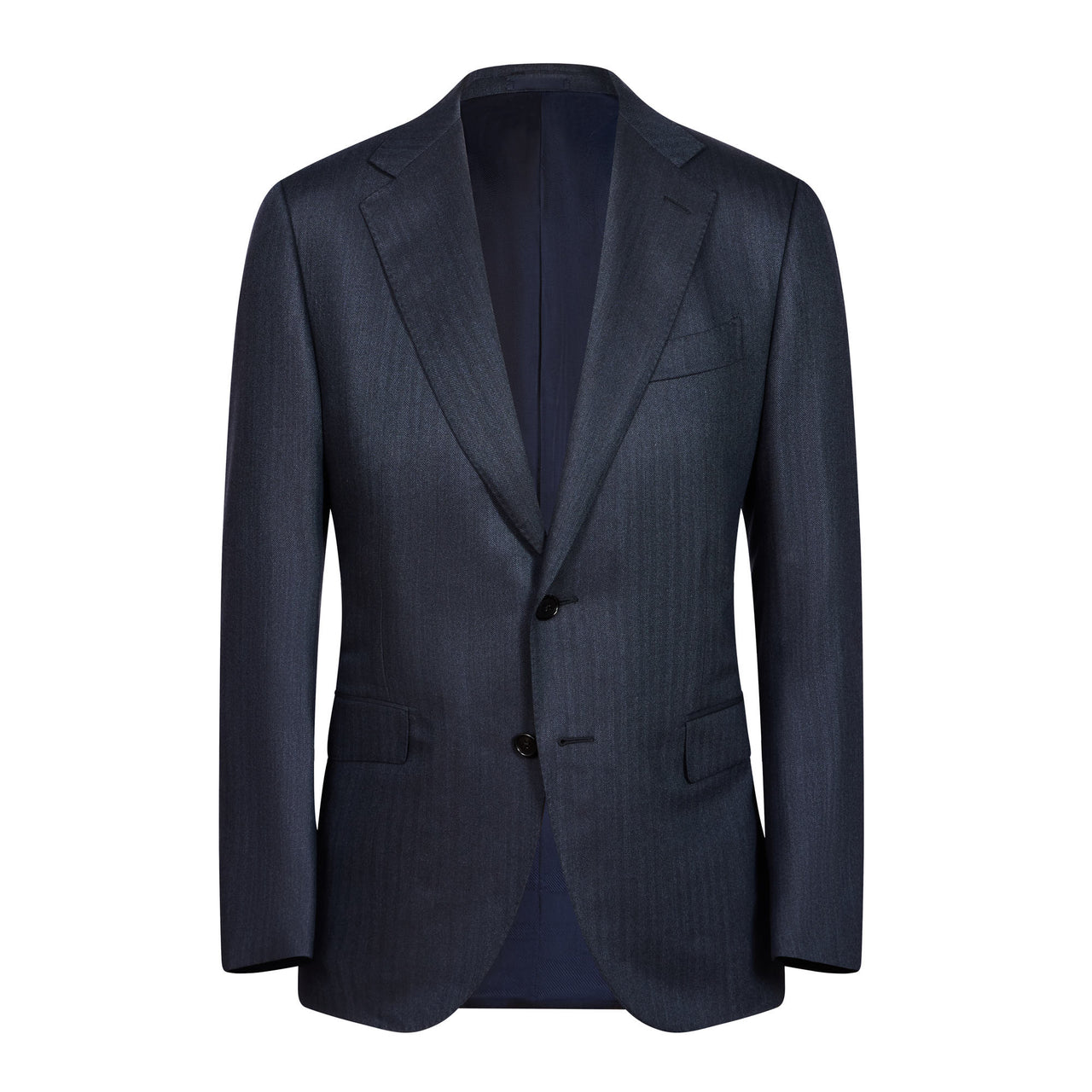 HENRY SARTORIAL X CARUSO Single Breasted 2 Button Norma Suit CHARCOAL REG