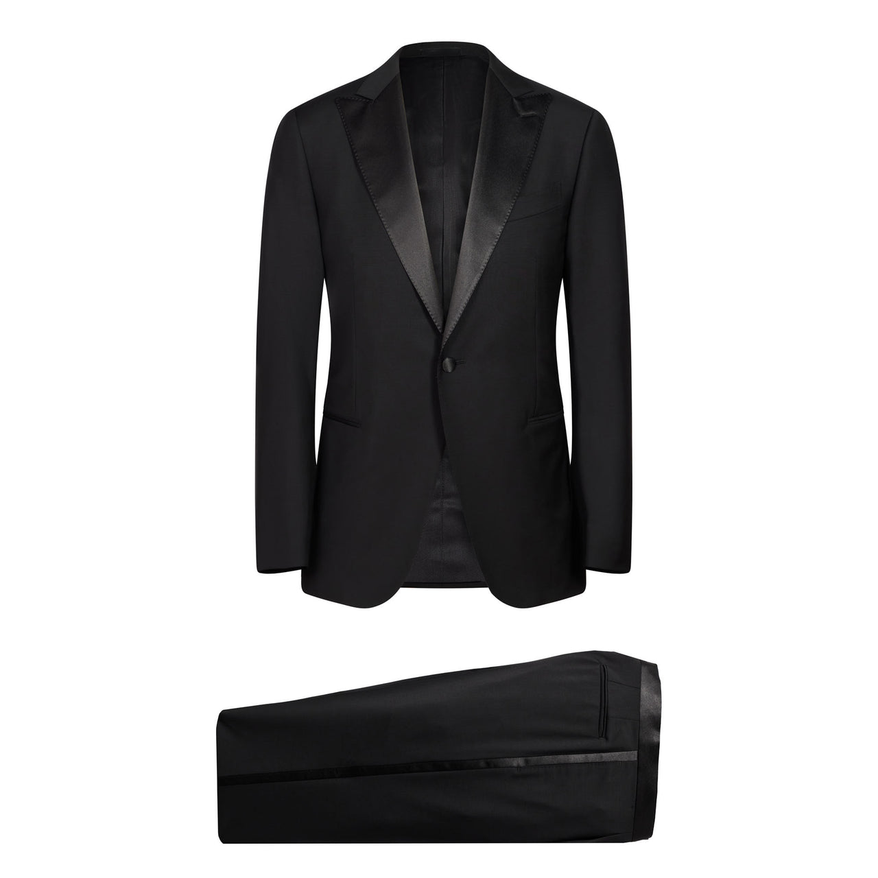 HENRY SARTORIAL X CARUSO Smoking Norma Dinner Suit BLACK REG