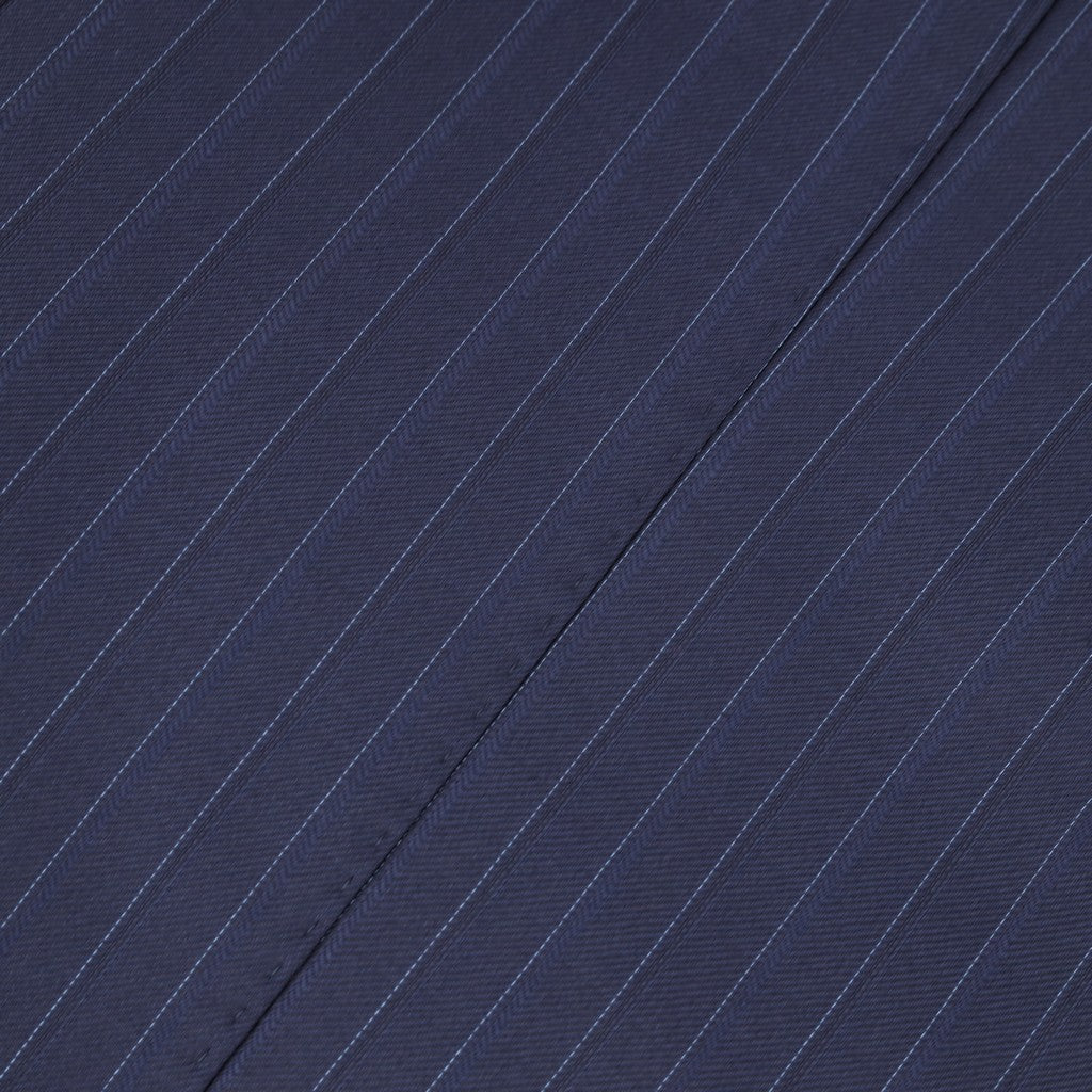HENRY SARTORIAL VBC S110's Pinstripe Notch Lapel Suit MID BLUE REG