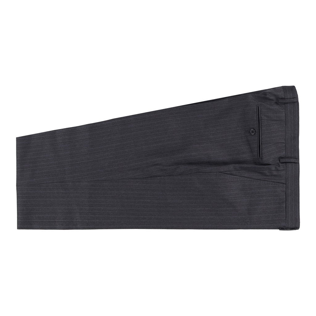 HENRY SARTORIAL VBC S110's Pinstripe Notch Lapel Suit CHARCOAL REG