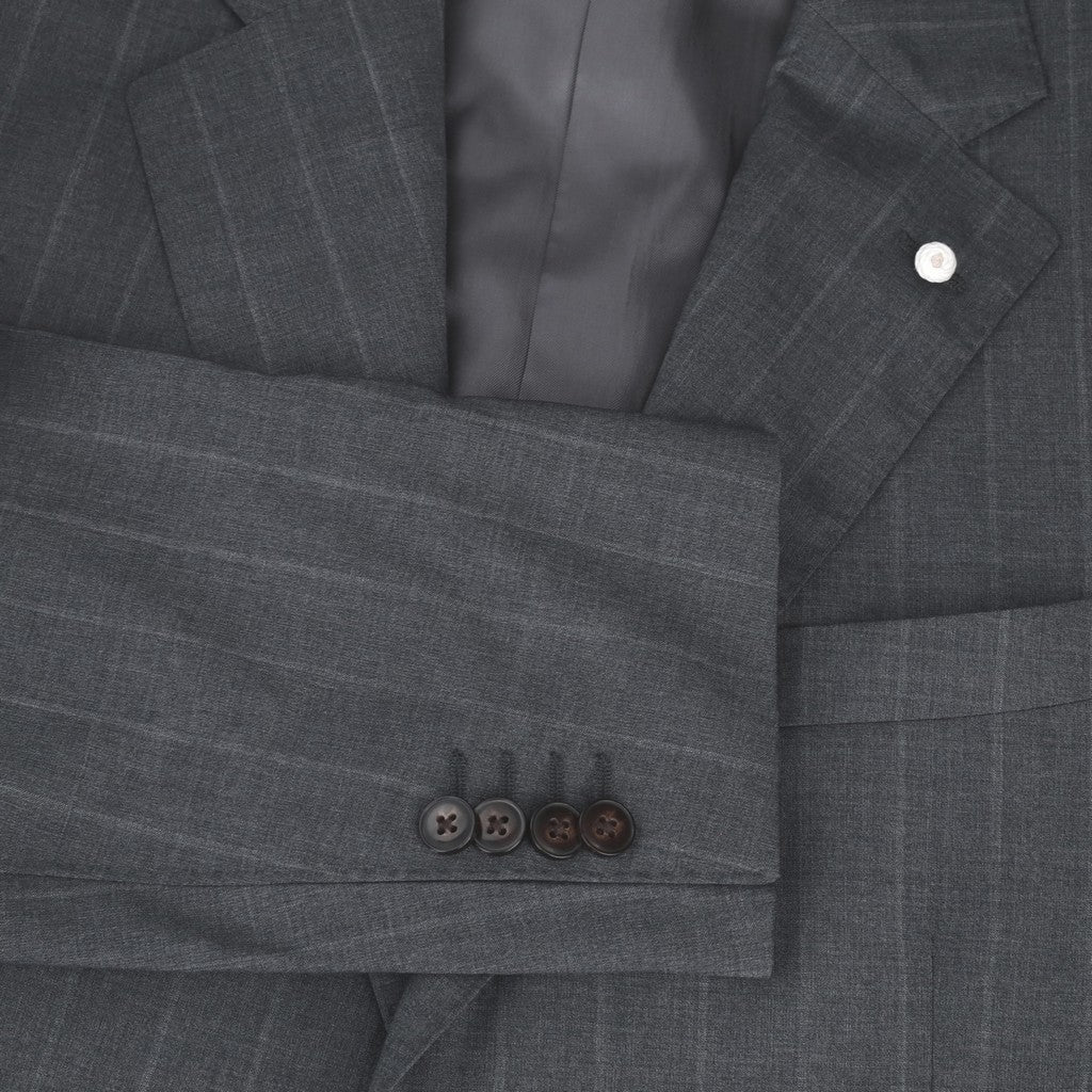 LUBIAM 1911 Wool Cashmere Suit CHARCOAL REG