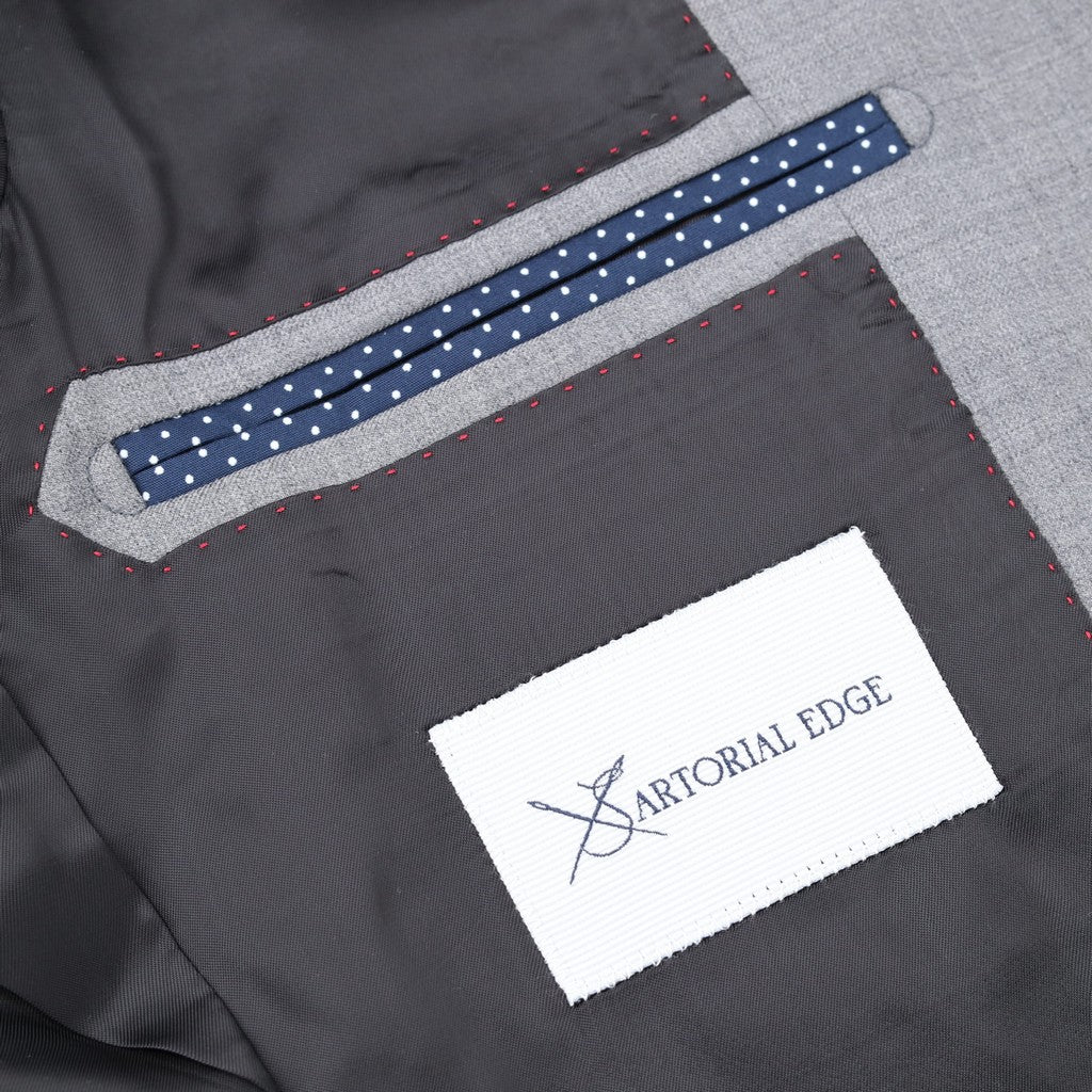 SARTORIAL EDGE Extrafine Merino Wool Suit GREY