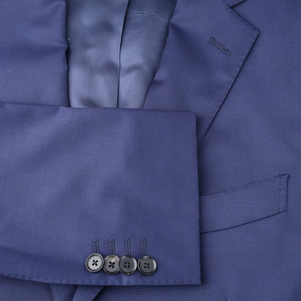 HENRY SARTORIAL Merino Wool Notch Lapel Suit NAVY