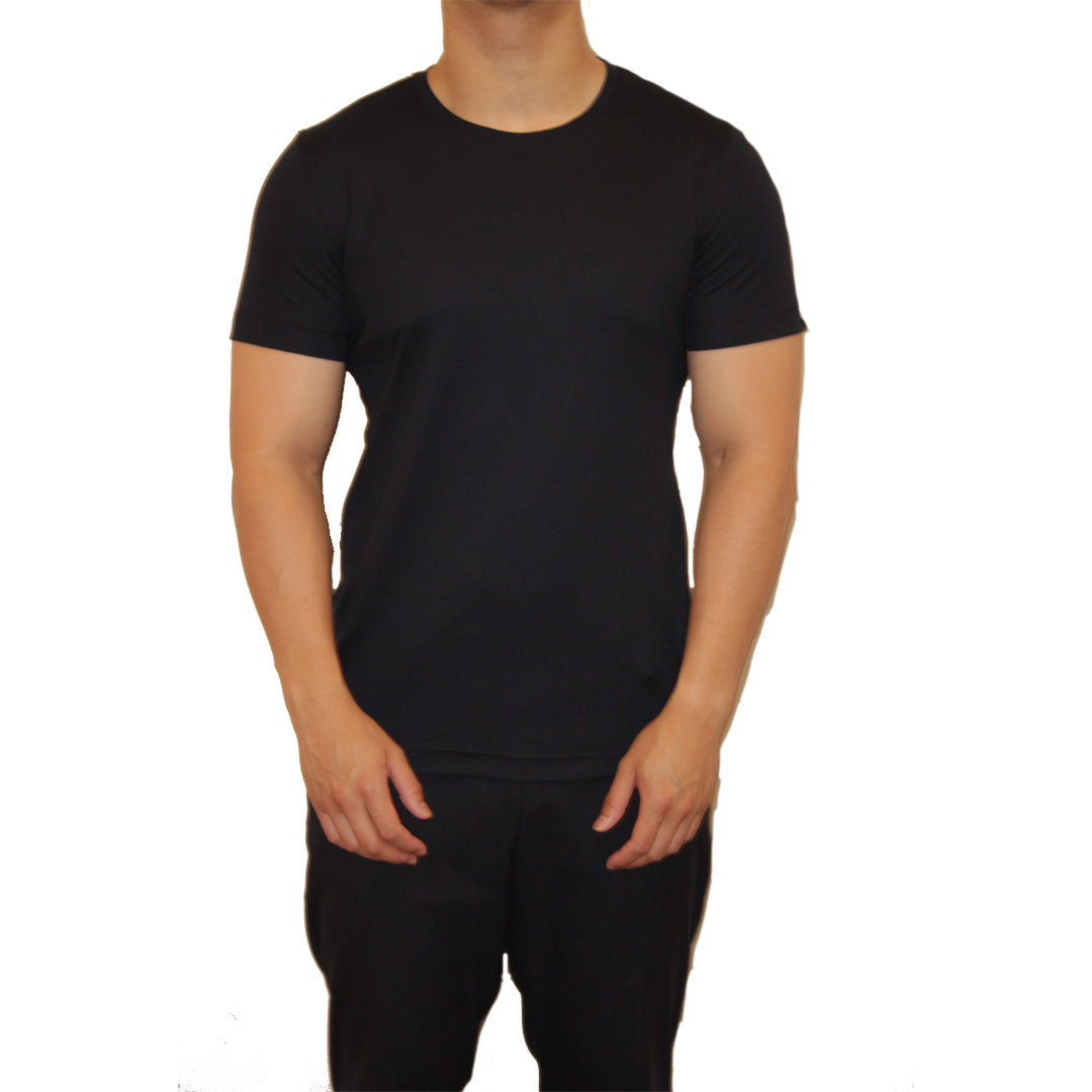 MCKINNON & CO Plain Jersey Short Sleeve T-Shirt BLACK