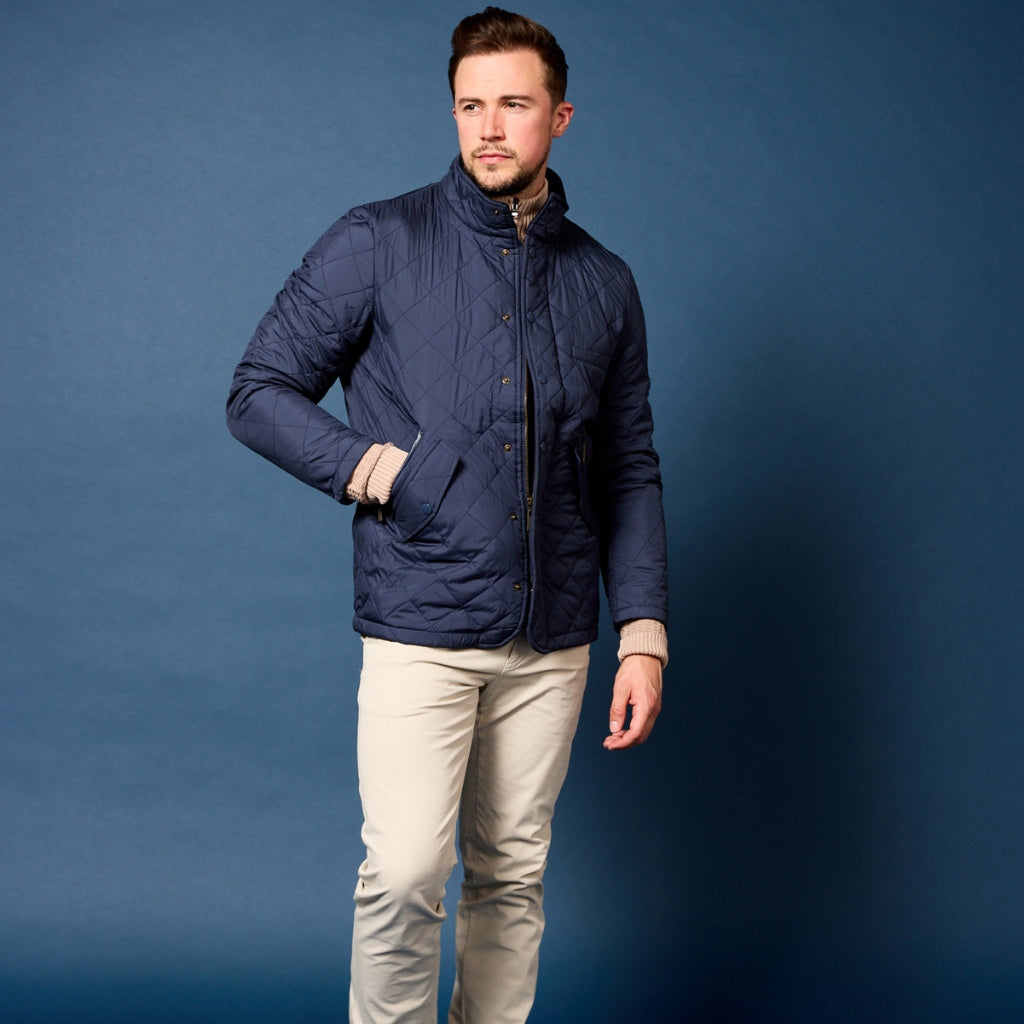 BEAUCAIRE Windsor Quilted Jacket NAVY REG