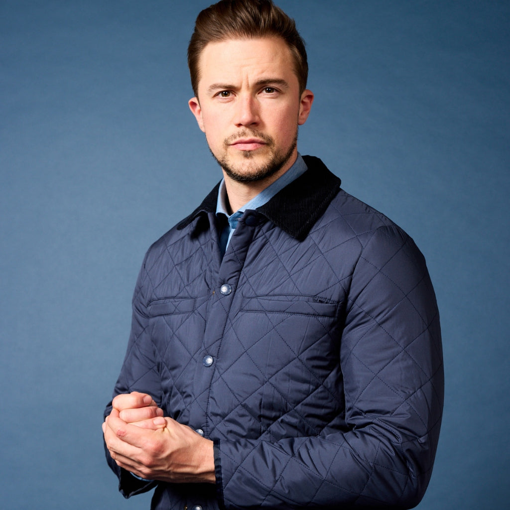 BEAUCAIRE Bond Quilted Jacket NAVY REG