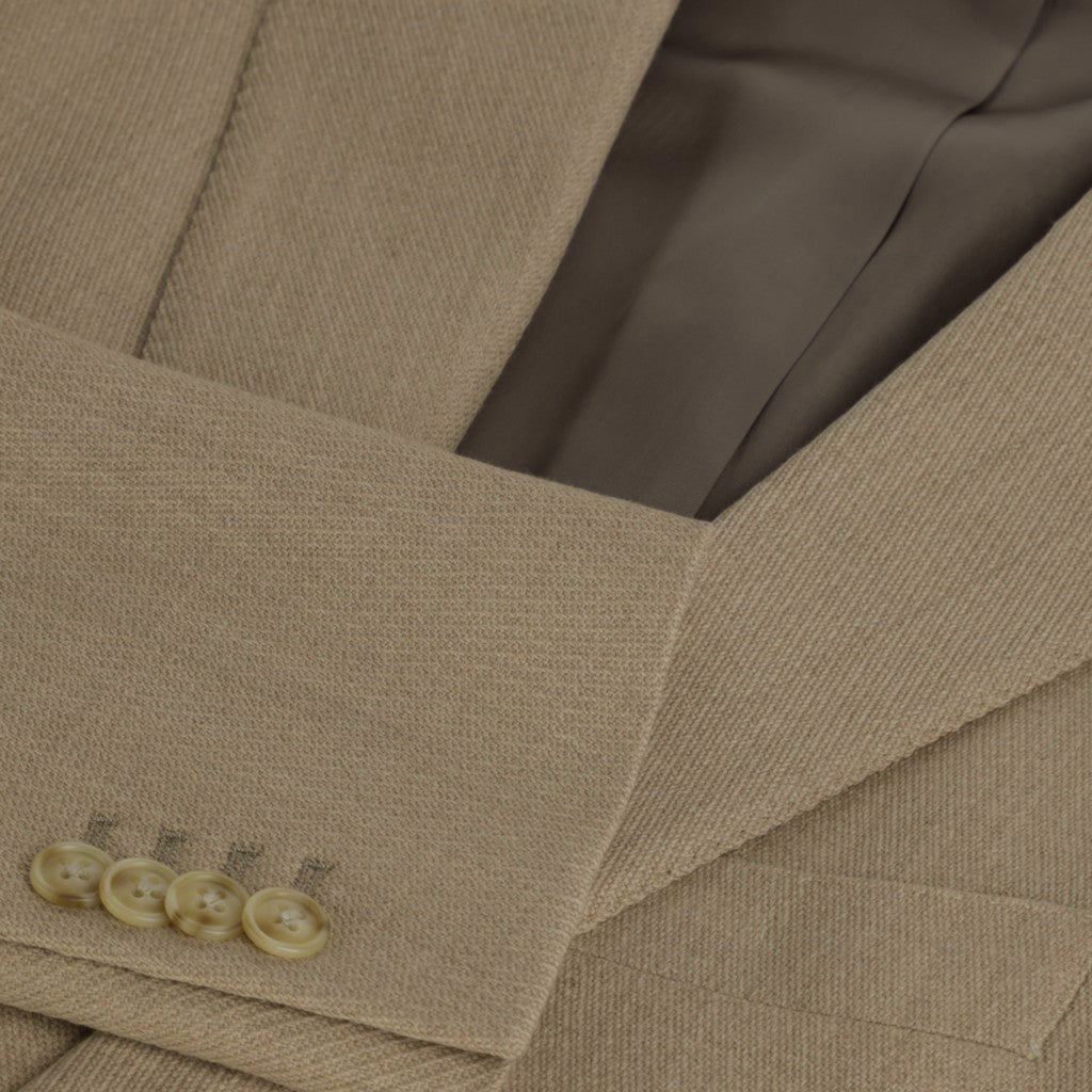 SARTORIAL EDGE Wool Casual Single Breasted Blazer BEIGE REG