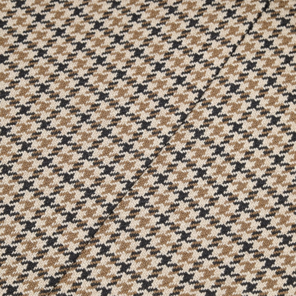 Sartorial Edge Rogna Houndstooth Virgin Wool Blazer BEIGE