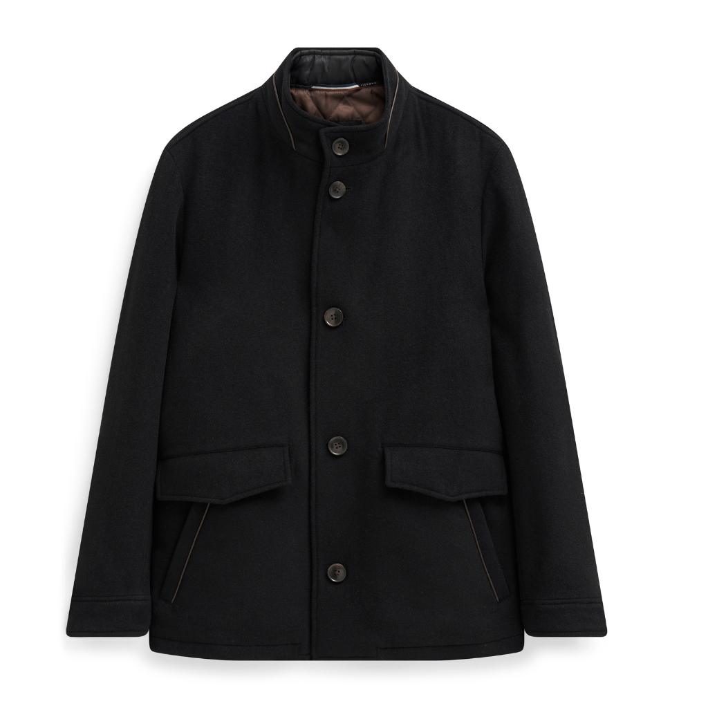 BUGATTI Wool Coat BLACK