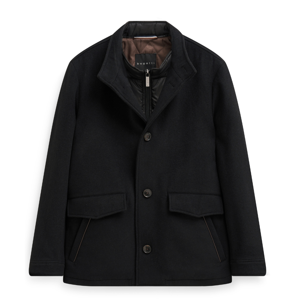 BUGATTI Wool Coat BLACK