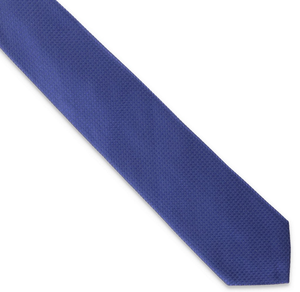 HEMLEY Silk Textured Tie ROYAL NAVY