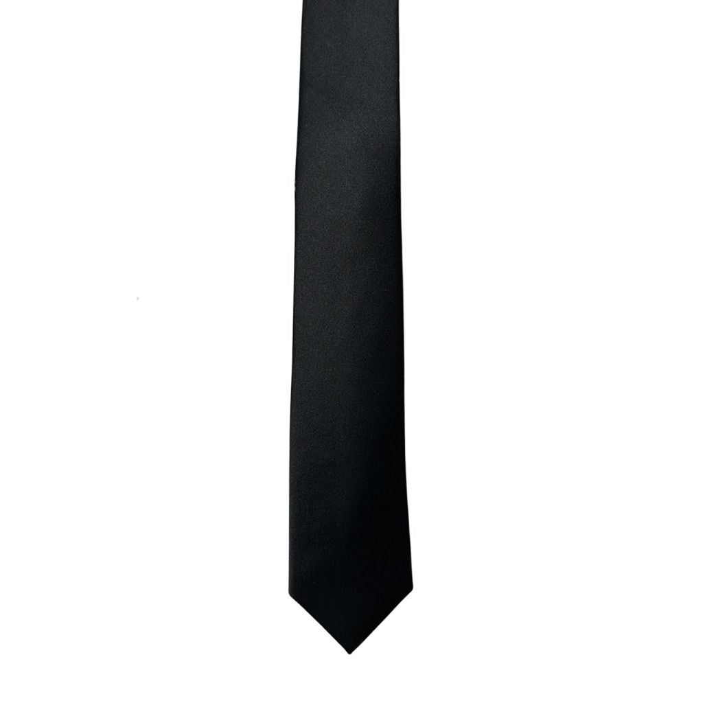 HENRY SARTORIAL Silk Slim Tie BLACK