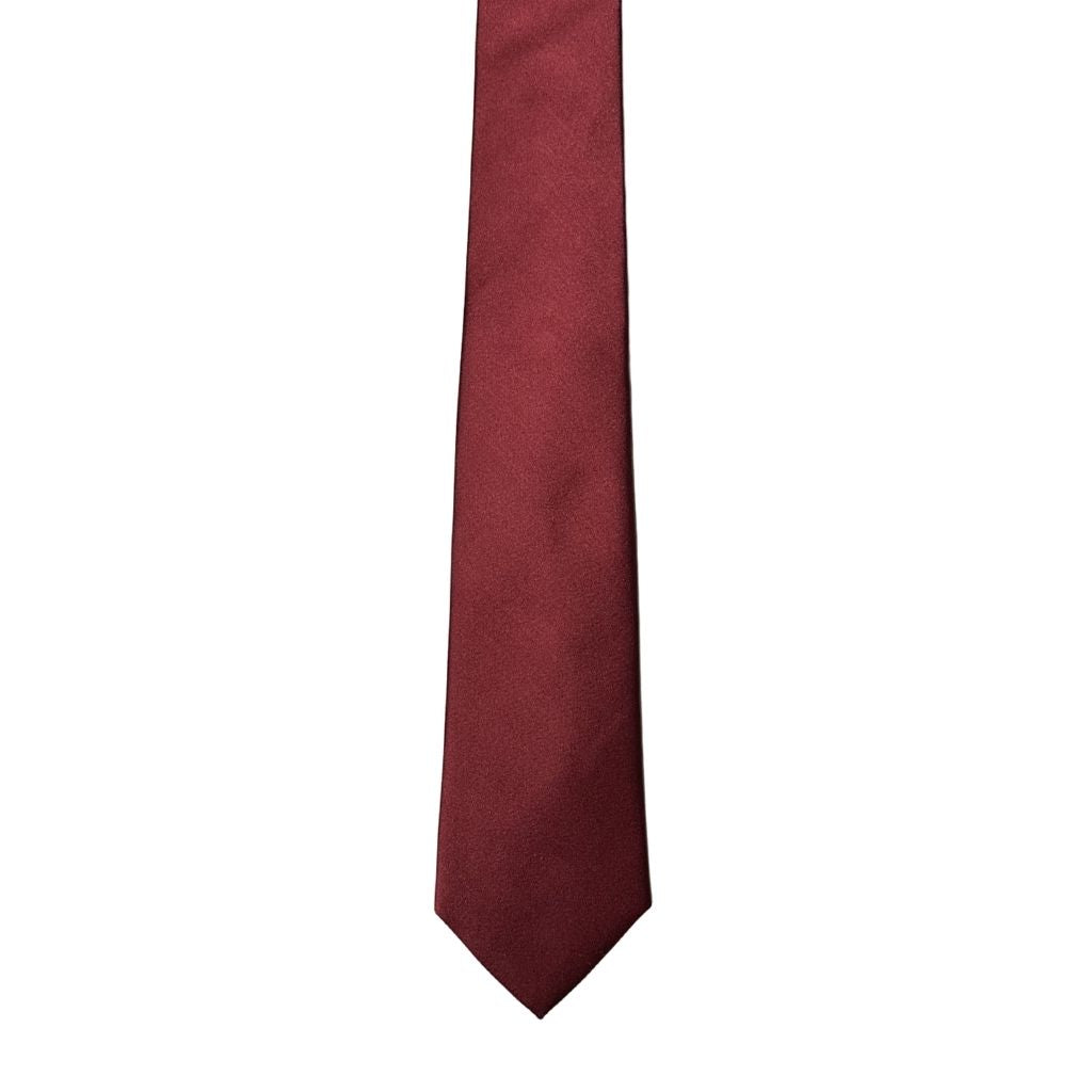HENRY Plain 8cm Silk Tie RED