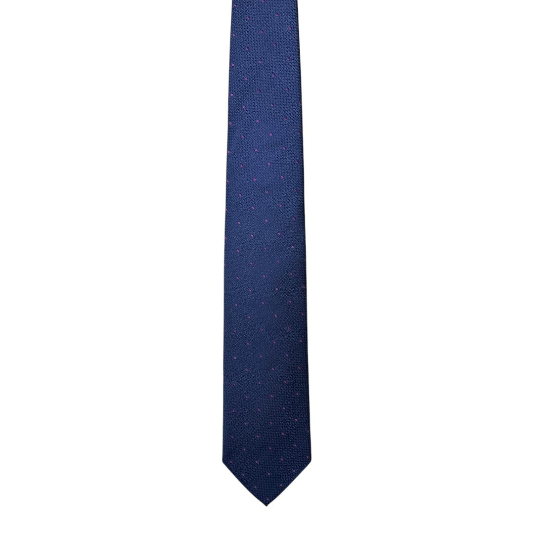 HENRY SARTORIAL X CANTINI Silk Woven Tie PURPLE