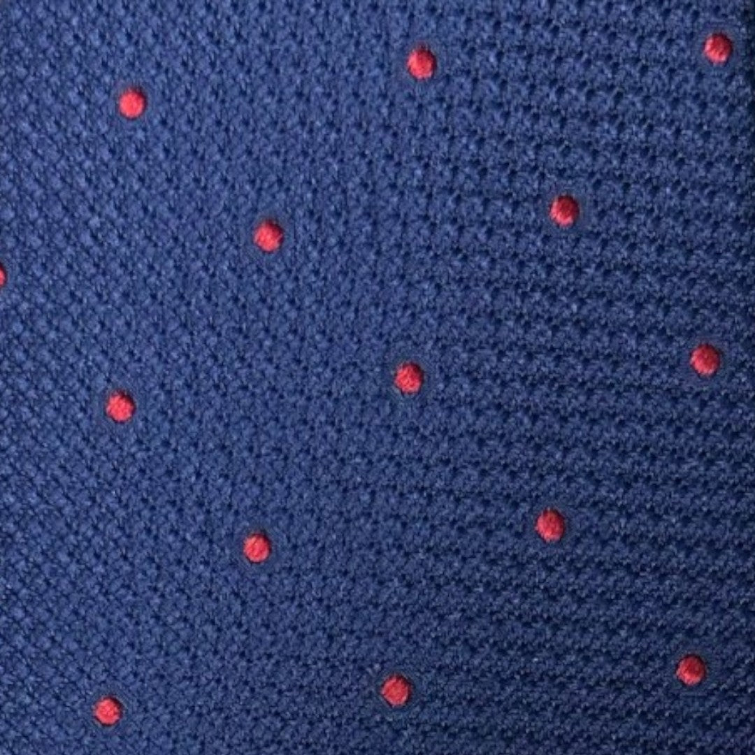 HENRY SARTORIAL X CANTINI Silk Woven Tie RED