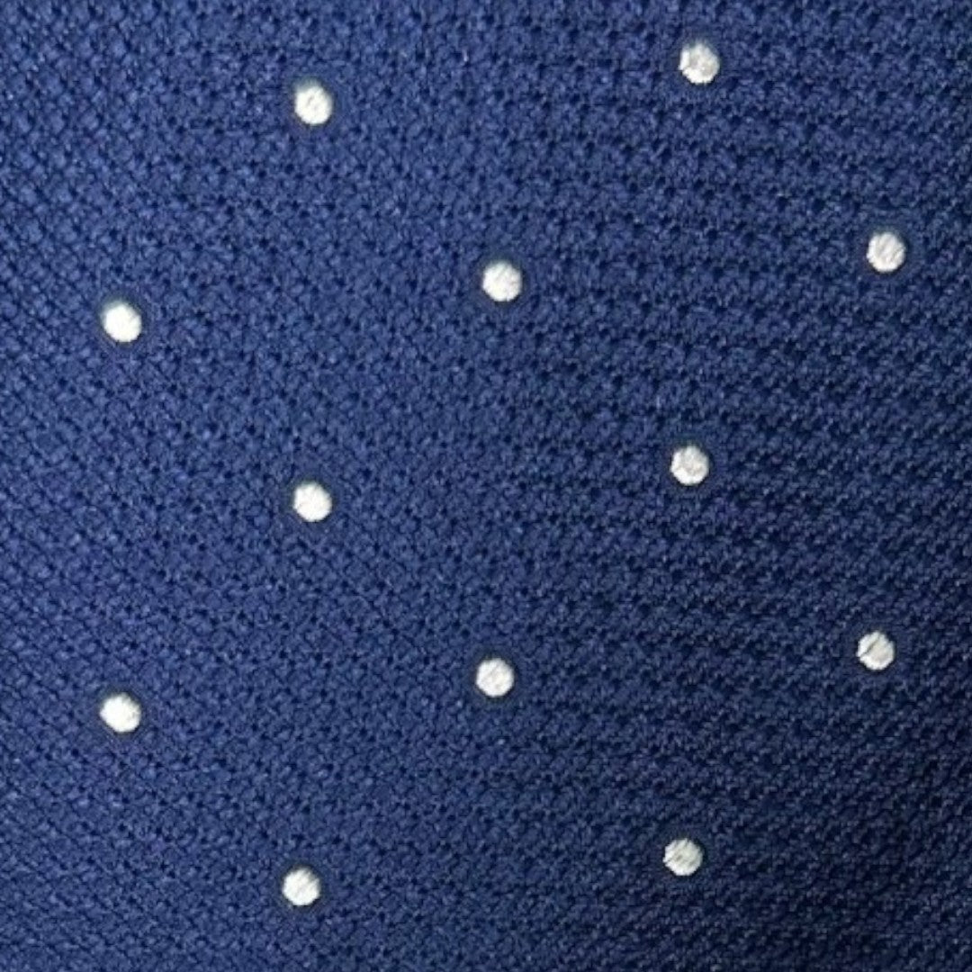 HENRY SARTORIAL X CANTINI Silk Woven Tie WHITE