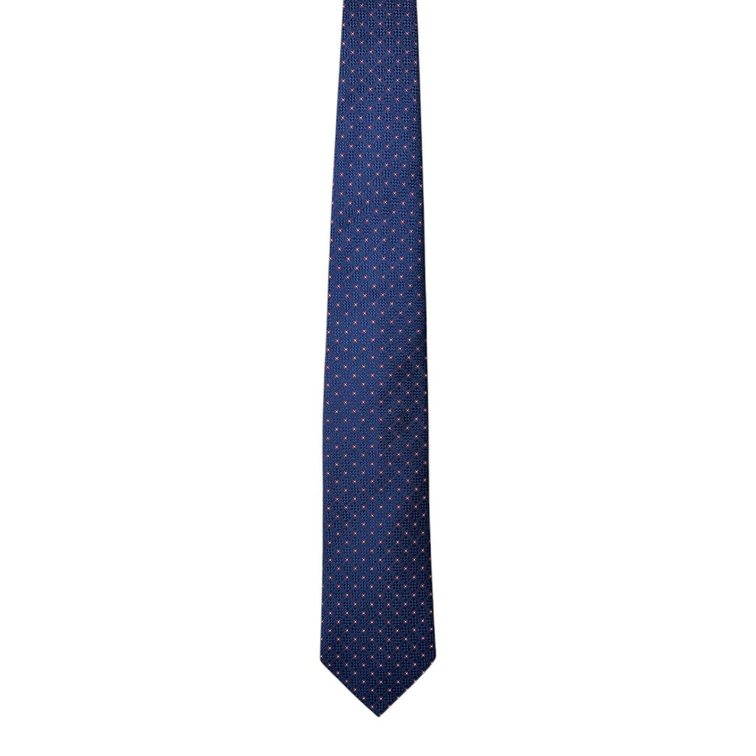 HENRY SARTORIAL X CANTINI Silk Woven Tie RED