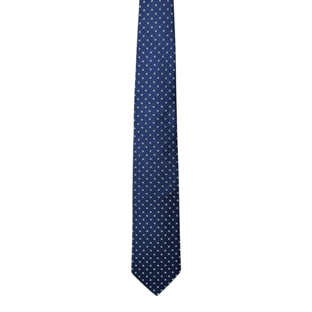 HENRY SARTORIAL X CANTINI Silk Woven Tie SKY