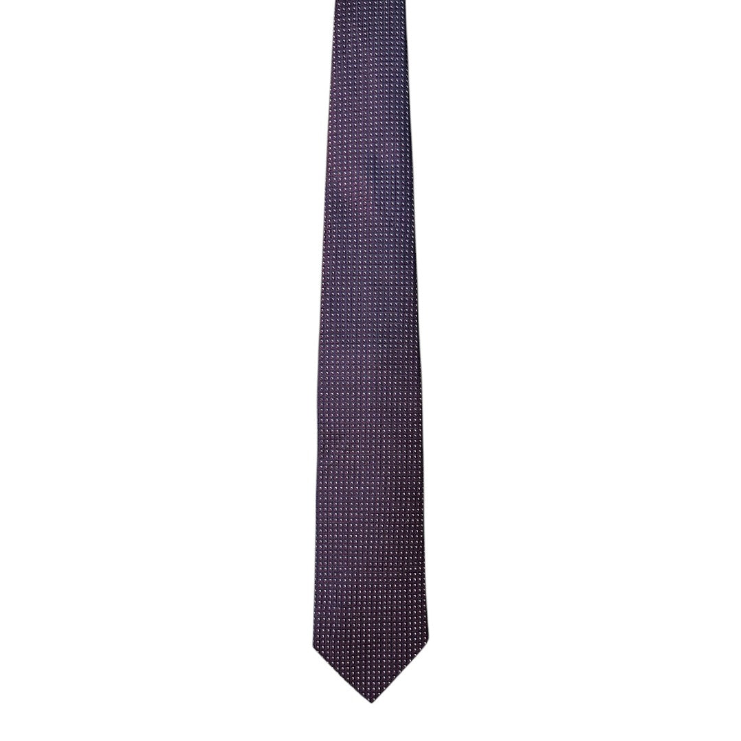 HENRY SARTORIAL X CANTINI Silk Woven Tie RED