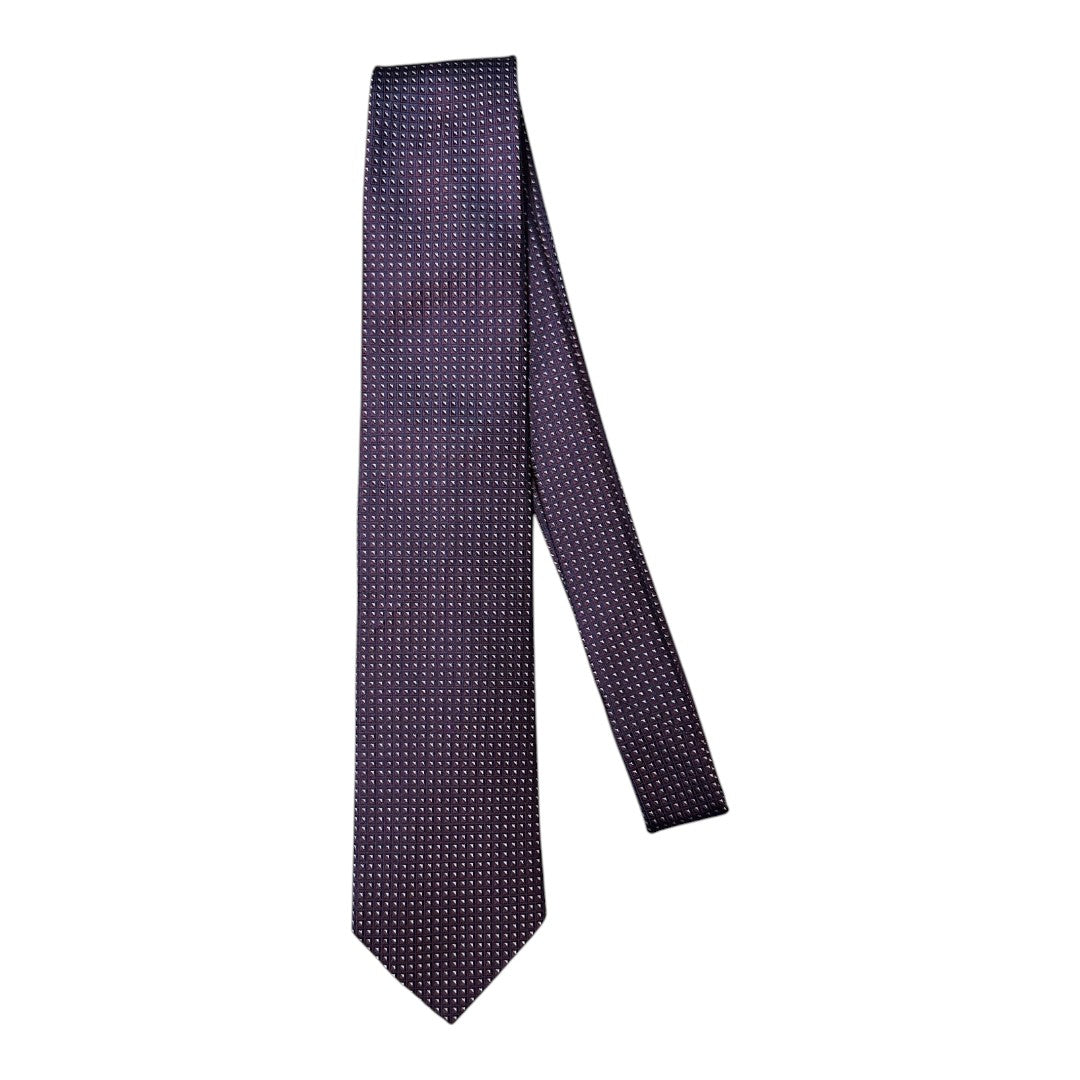 HENRY SARTORIAL X CANTINI Silk Woven Tie RED
