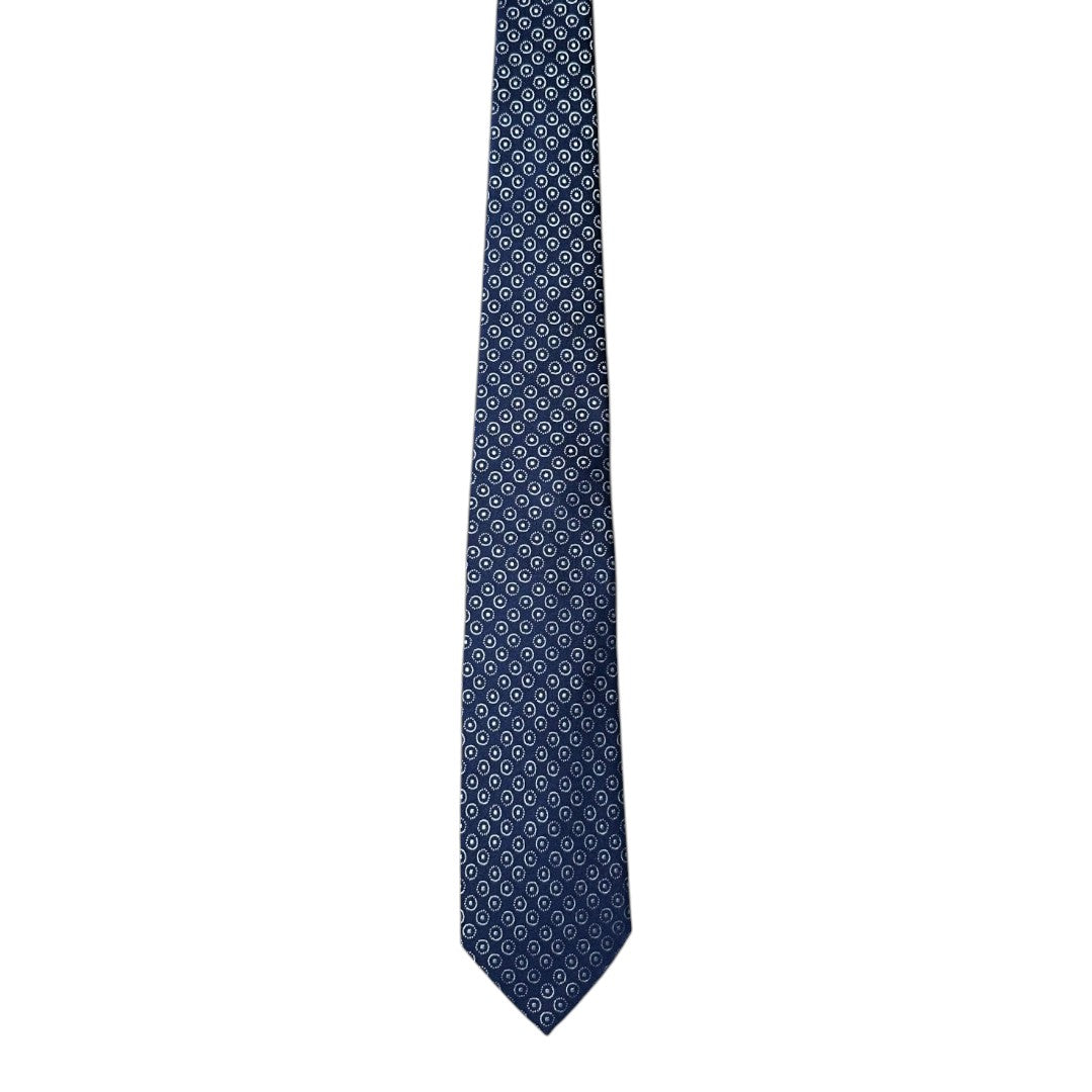 HENRY SARTORIAL X CANTINI Silk Woven Tie SKY