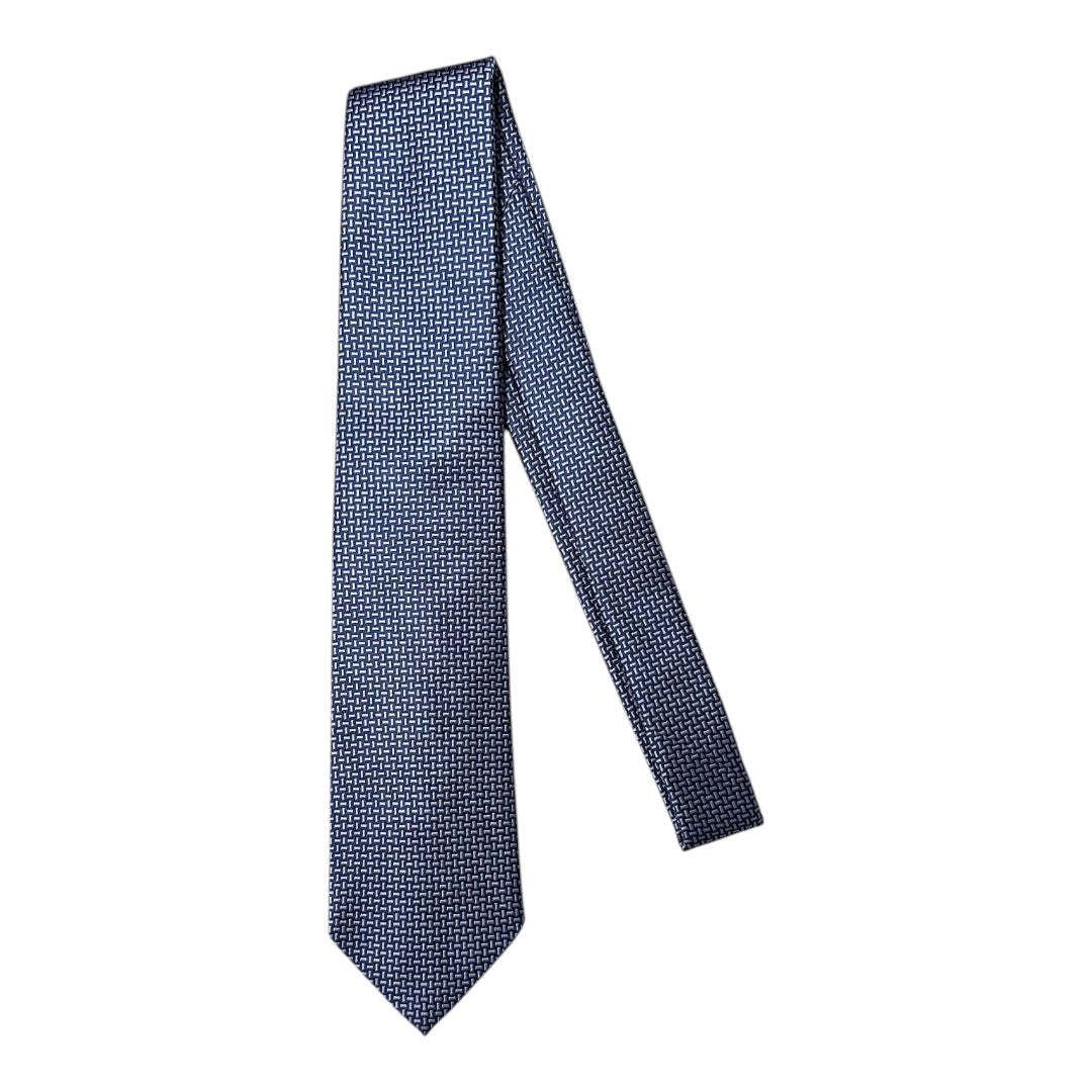HENRY SARTORIAL X CANTINI Silk Woven Tie LILAC