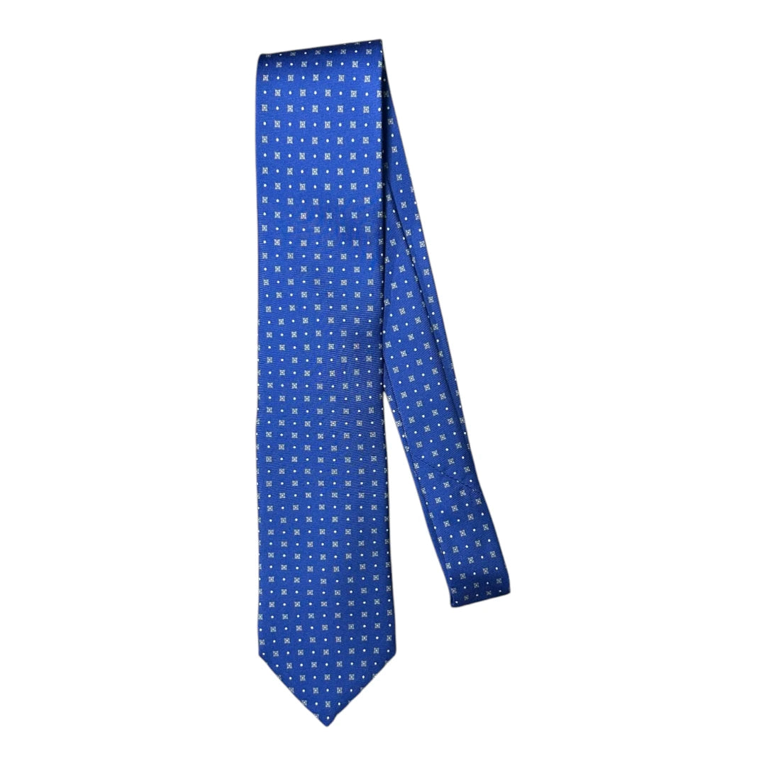 HENRY SARTORIAL X FLORENCE STYLE Twill Fantasia Tie BLUE