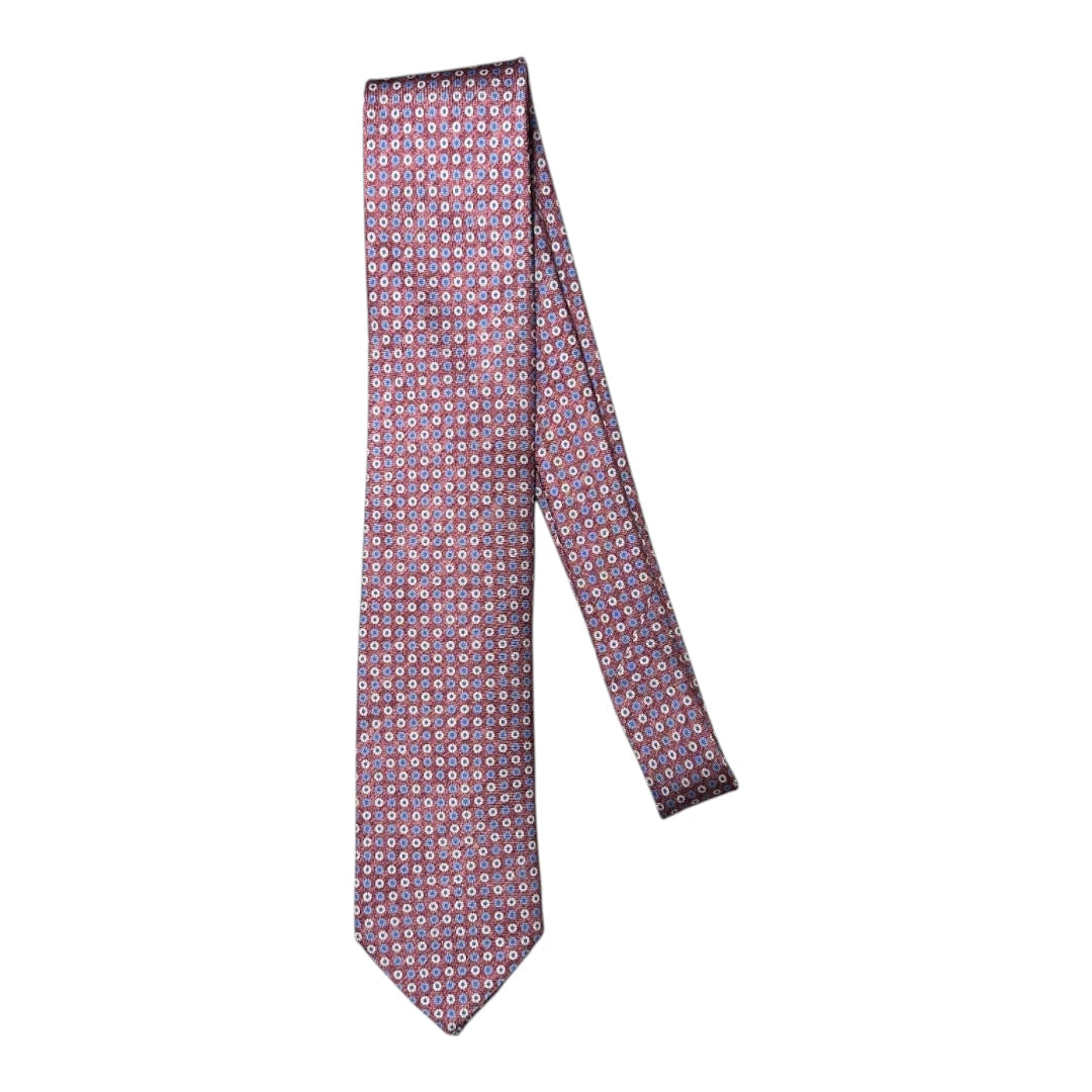 HENRY SARTORIAL X FLORENCE STYLE Panama Silk Tie RED