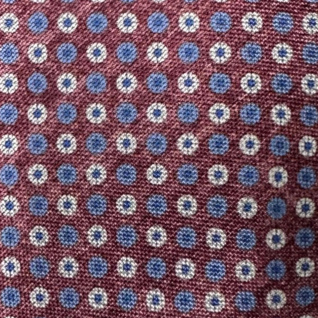 HENRY SARTORIAL X FLORENCE STYLE Panama Silk Tie RED