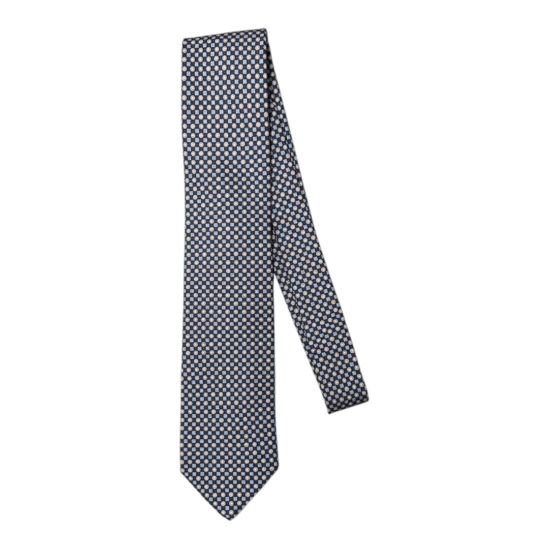 HENRY SARTORIAL X FLORENCE STYLE  Saglione Silk Tie NAVY
