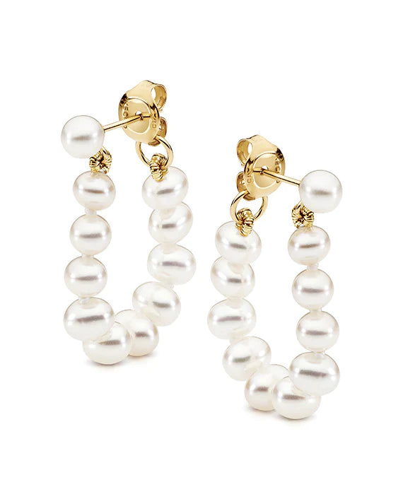 IKECHO Pearl String Earrings