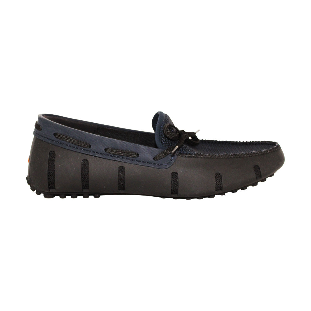 SWIMS Lace Loafer Driver BLACK/NAVY