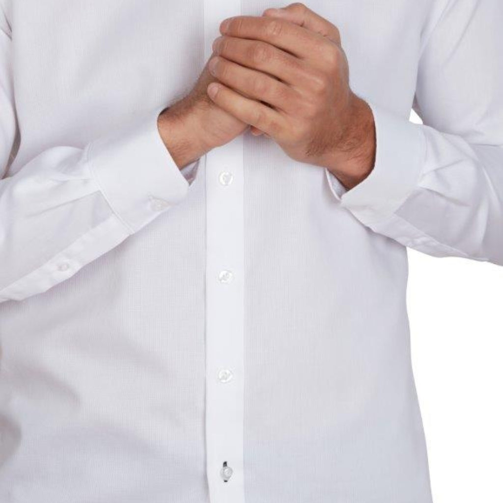 ABELARD Bedford Dobby Shirt WHITE