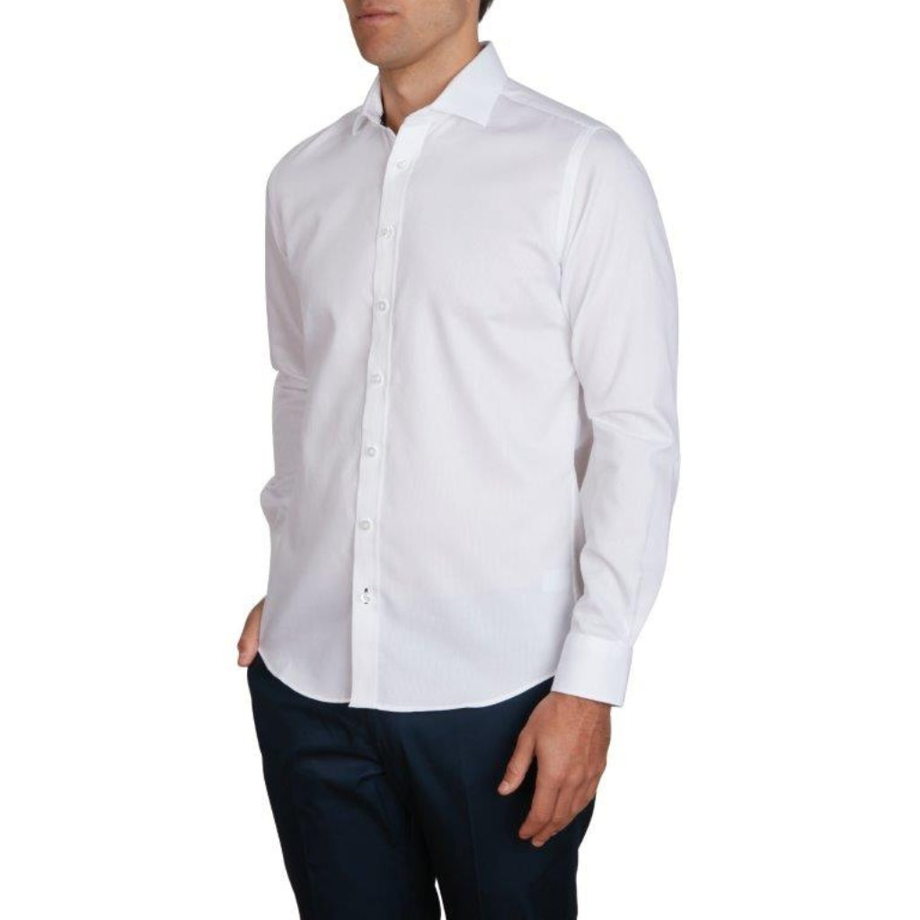 ABELARD Bedford Dobby Shirt WHITE