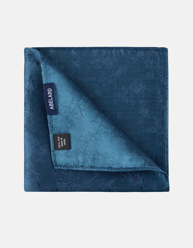 ABELARD Paisley Pocket Square BLUE
