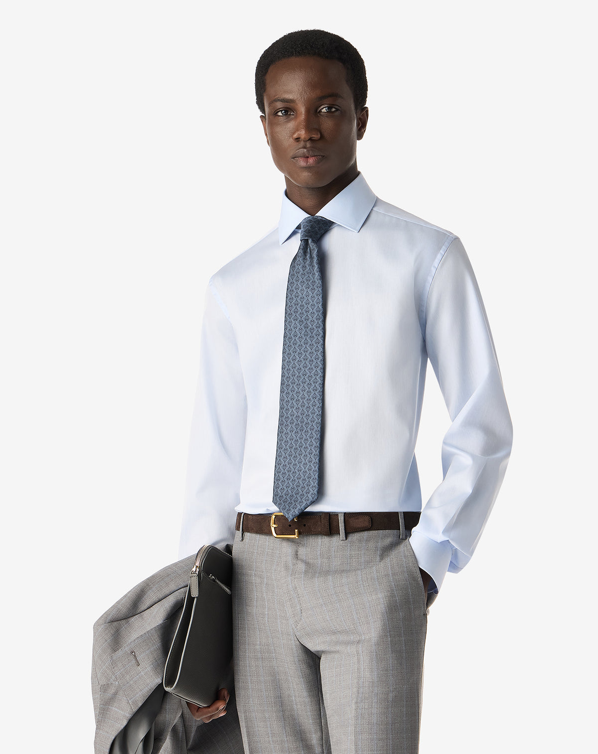 CORNELIANI Wrinkle Free Shirt SKY BLUE