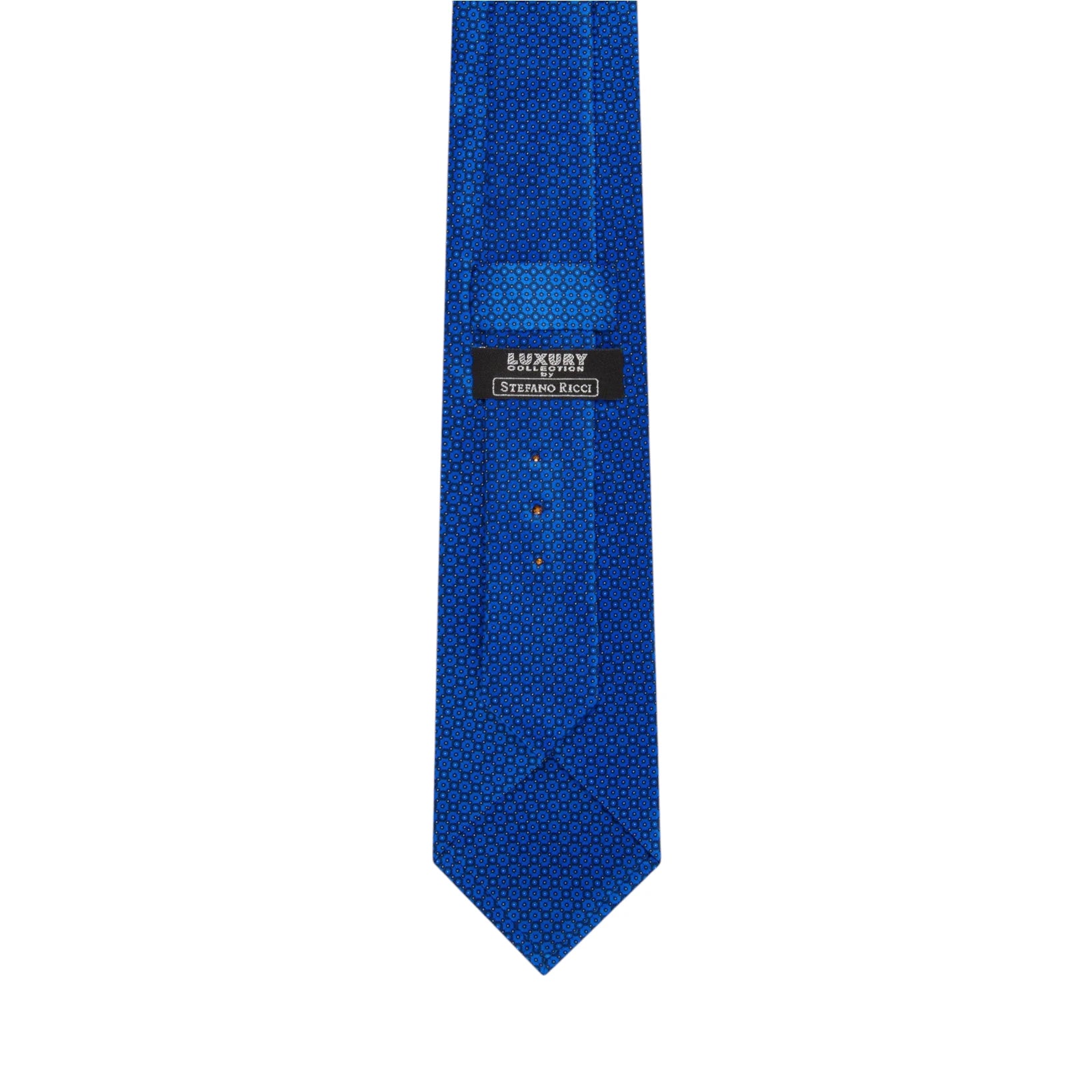 STEFANO RICCI Luxury Silk Long Tie BLUE/BLACK