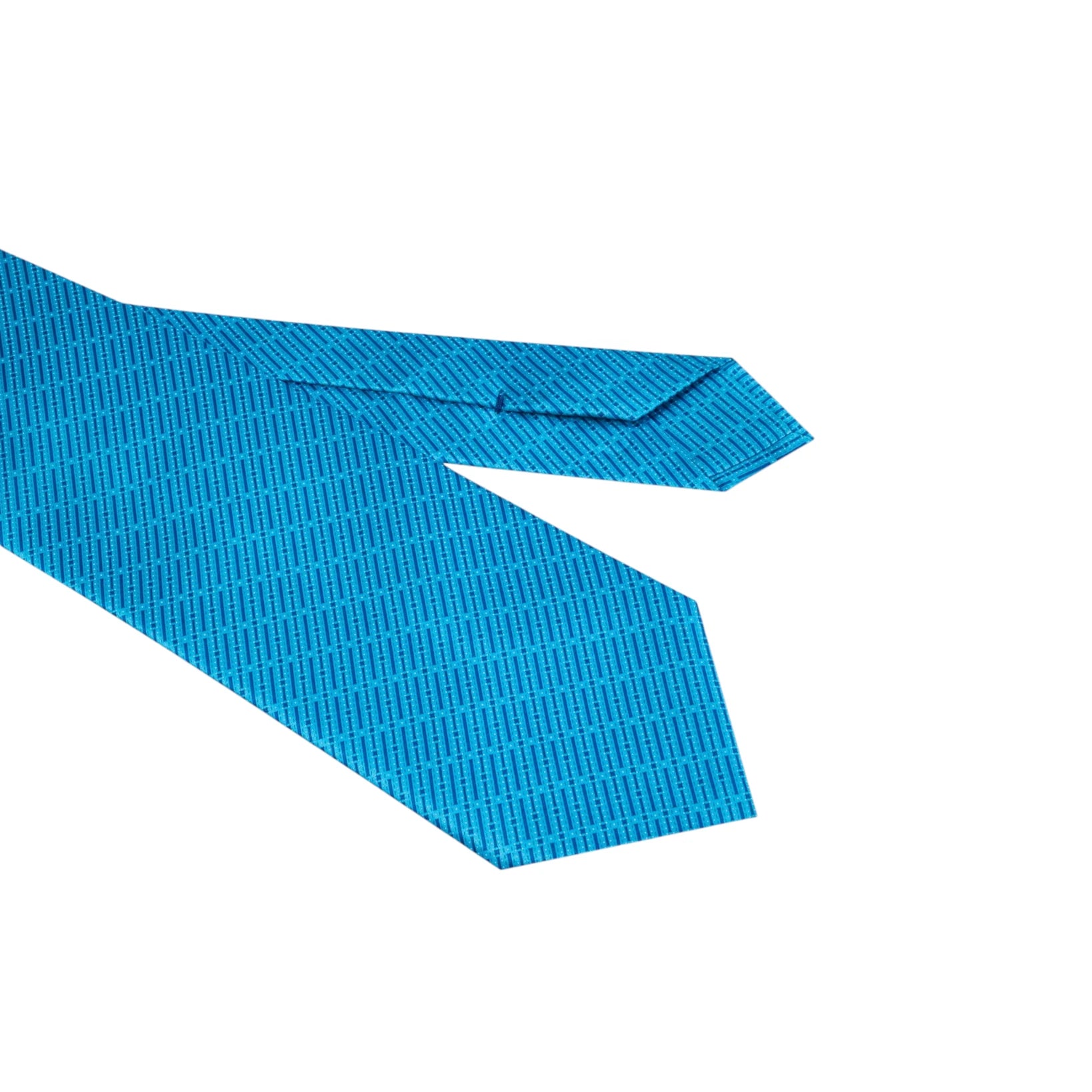 STEFANO RICCI Silk Luxury Tie BLUE/TURQUISE