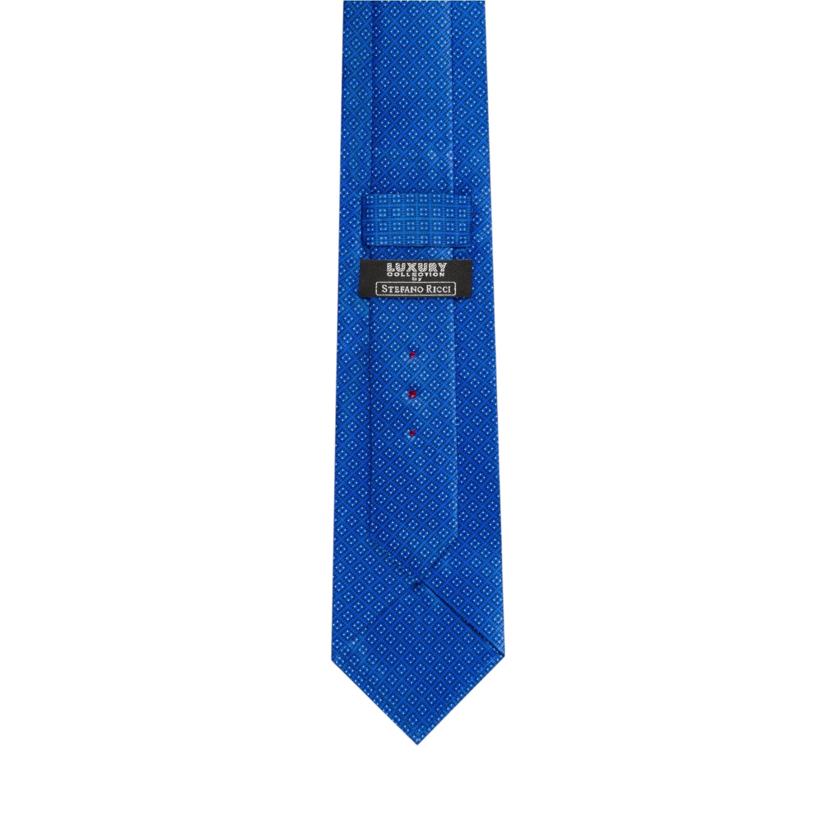 STEFANO RICCI Silk Luxury Tie BLACK/BLUE