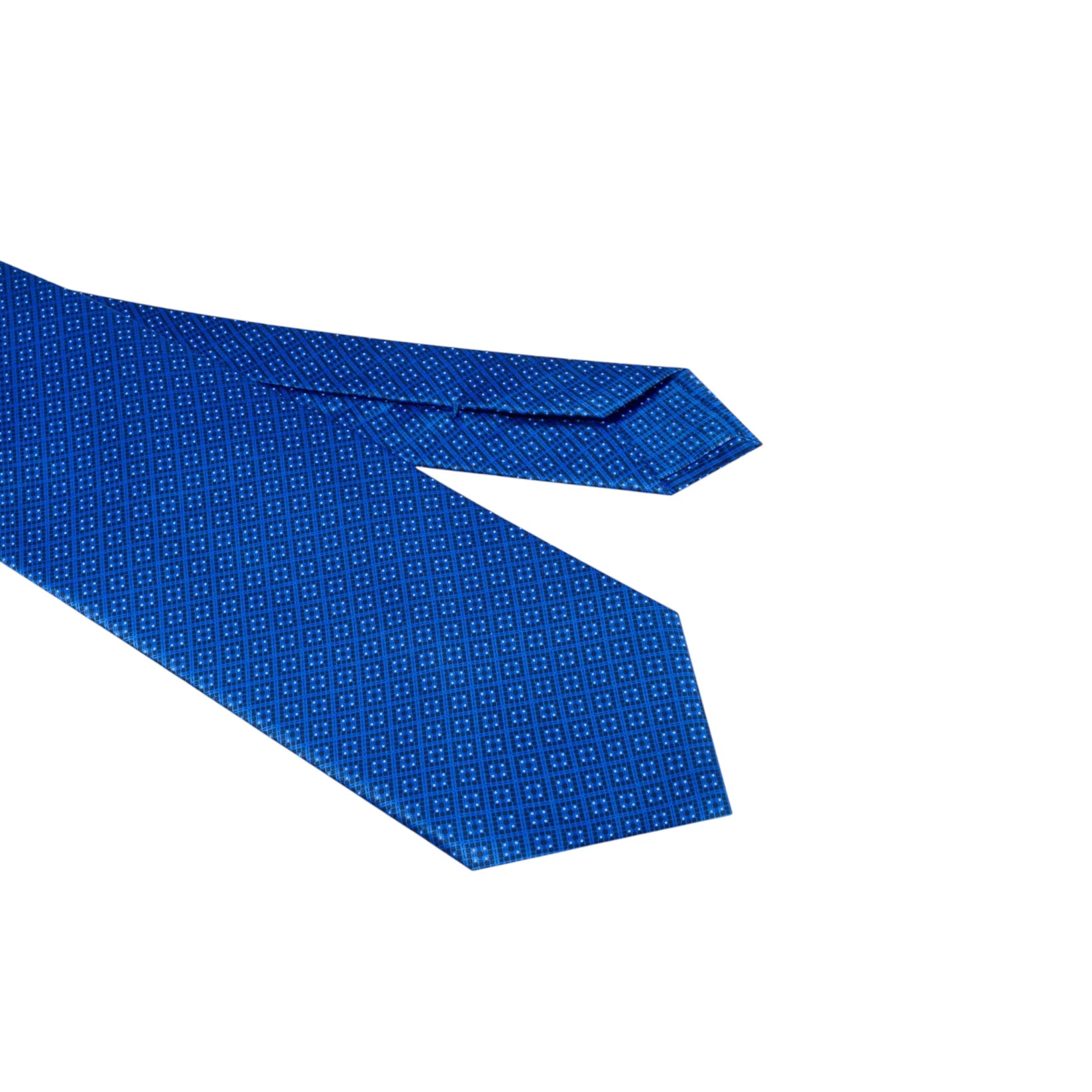 STEFANO RICCI Silk Luxury Tie BLACK/BLUE