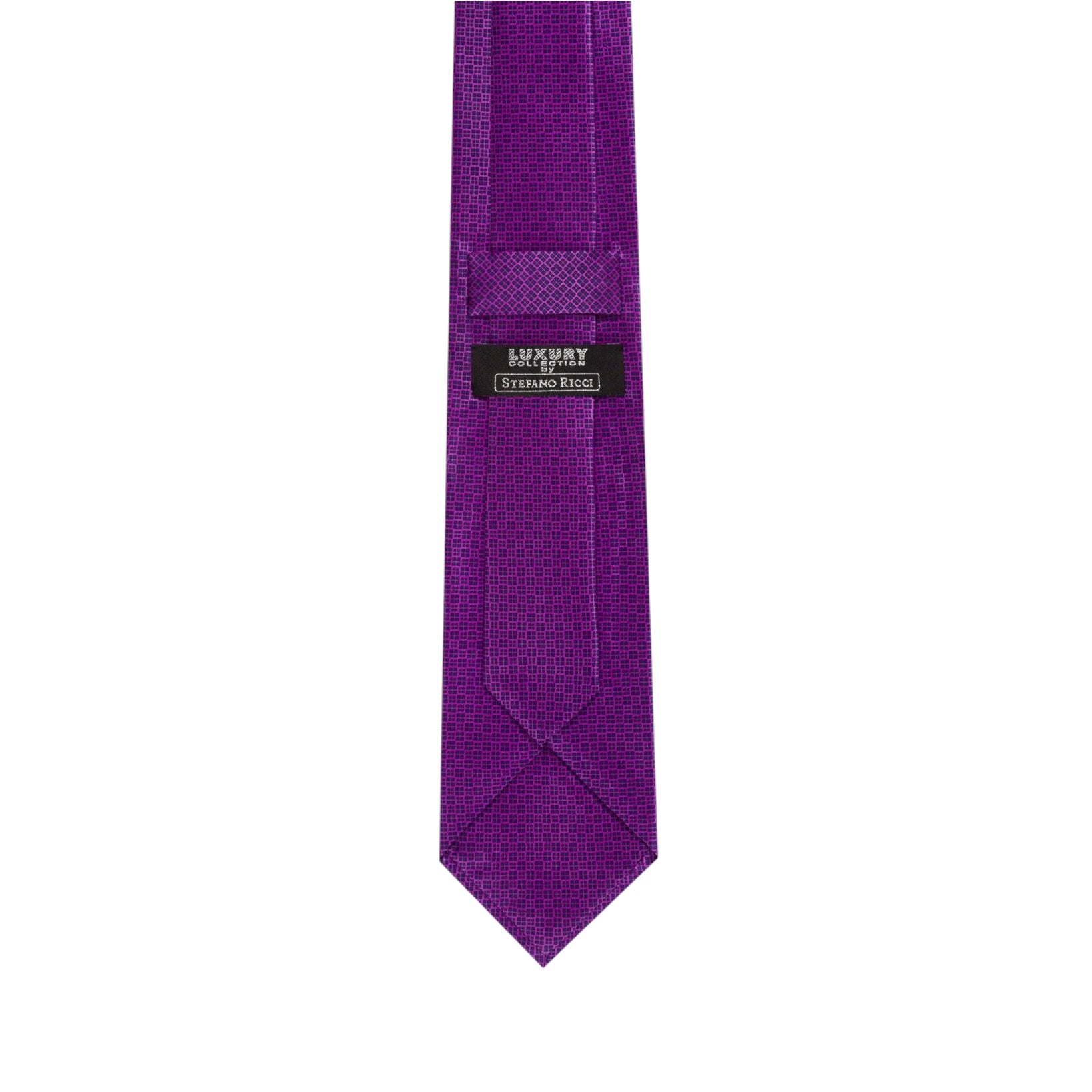 STEFANO RICCI Silk Luxury Tie BLUE/PURPLE