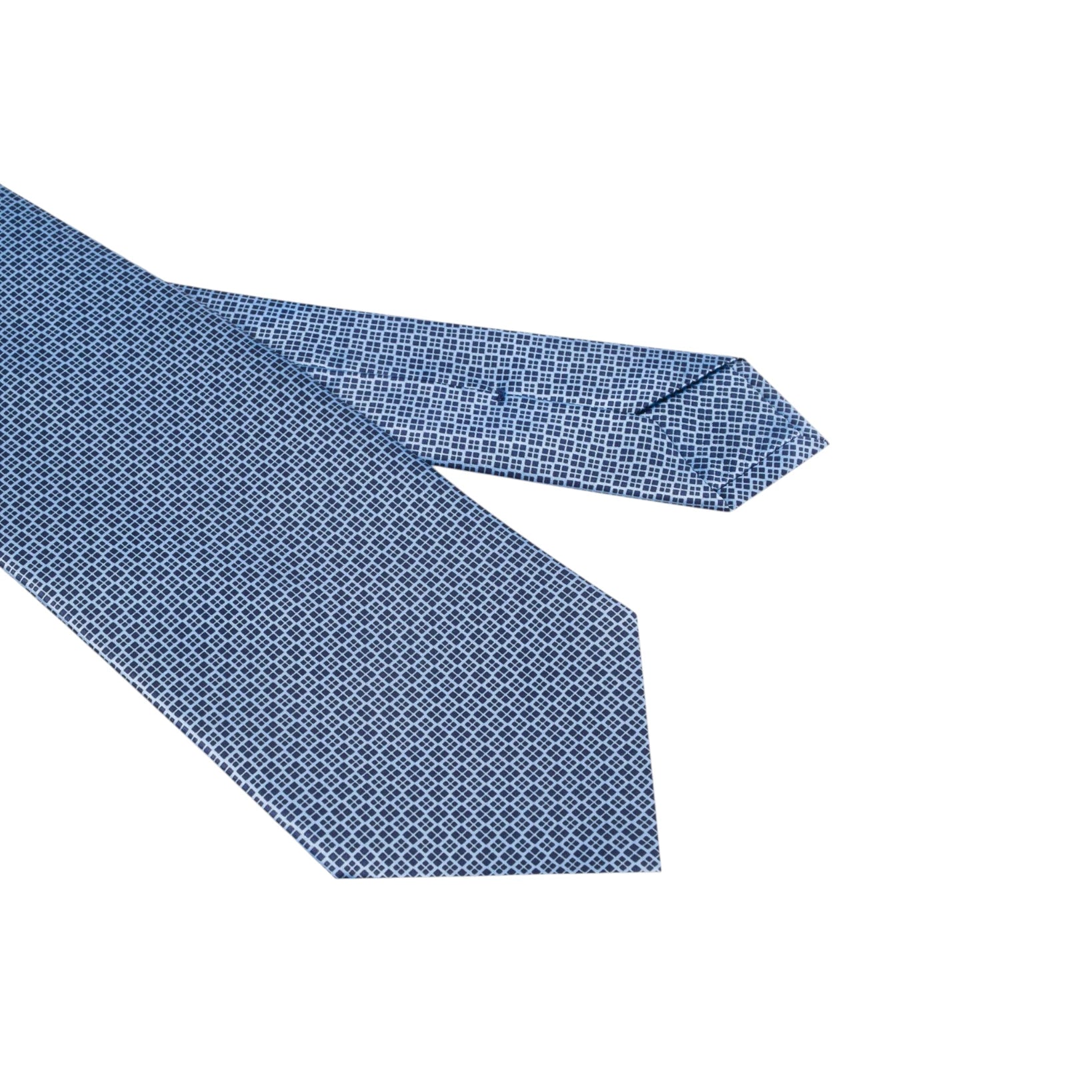 STEFANO RICCI Silk Luxury Tie BLUE/LIGHT BLUE