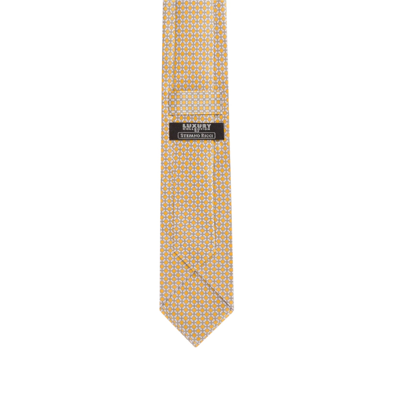 STEFANO RICCI Silk Luxury Tie YELLOW MULTI