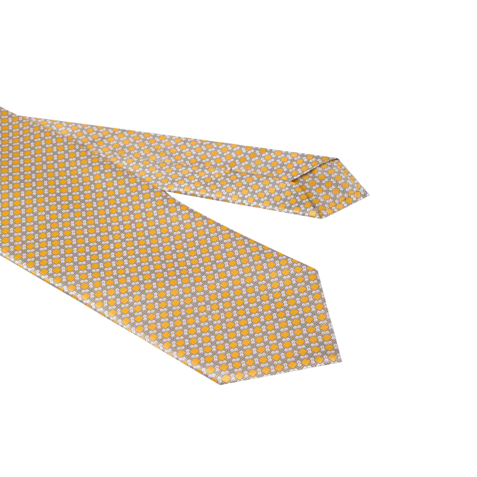 STEFANO RICCI Silk Luxury Tie YELLOW MULTI
