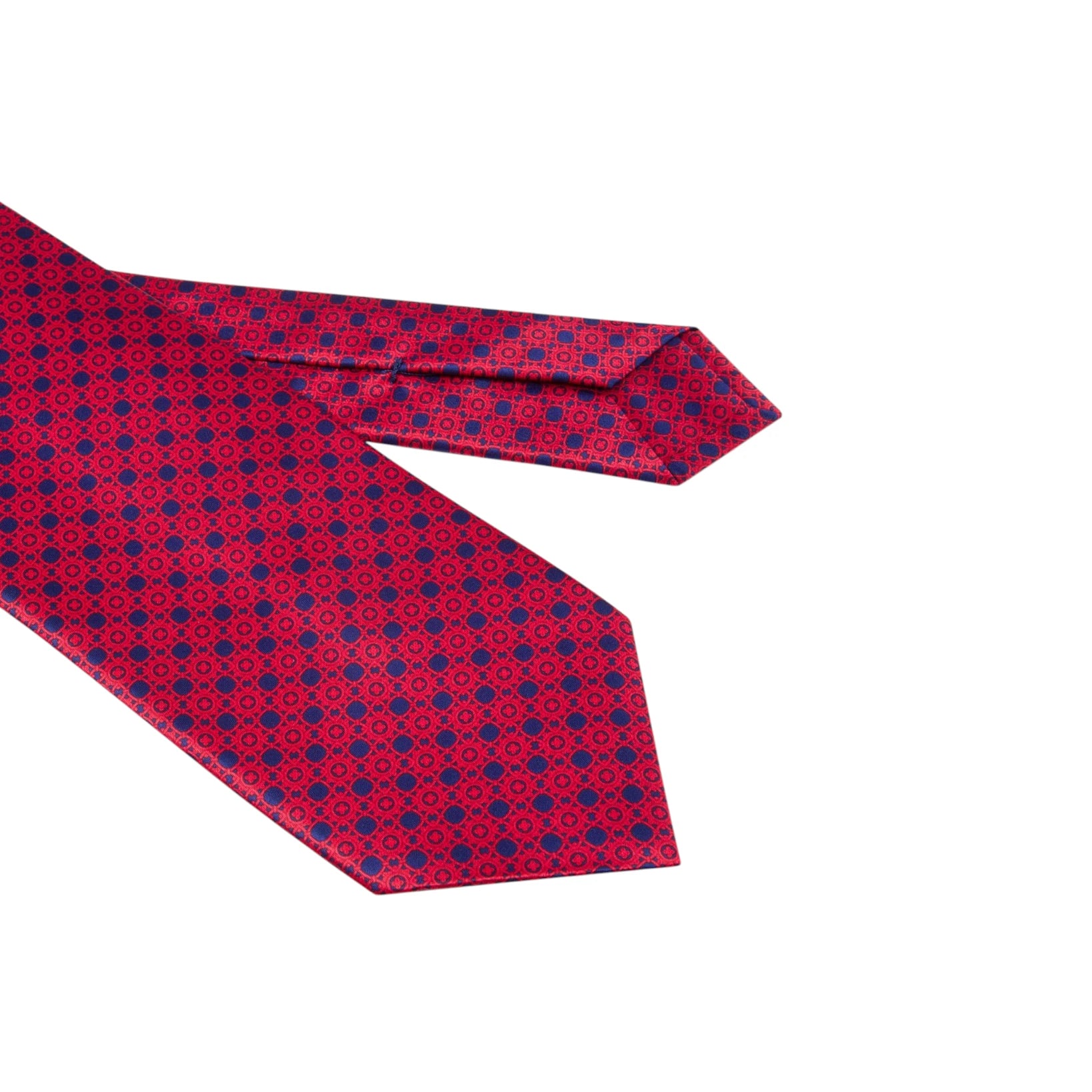 STEFANO RICCI Silk Luxury Tie BLUE/RED