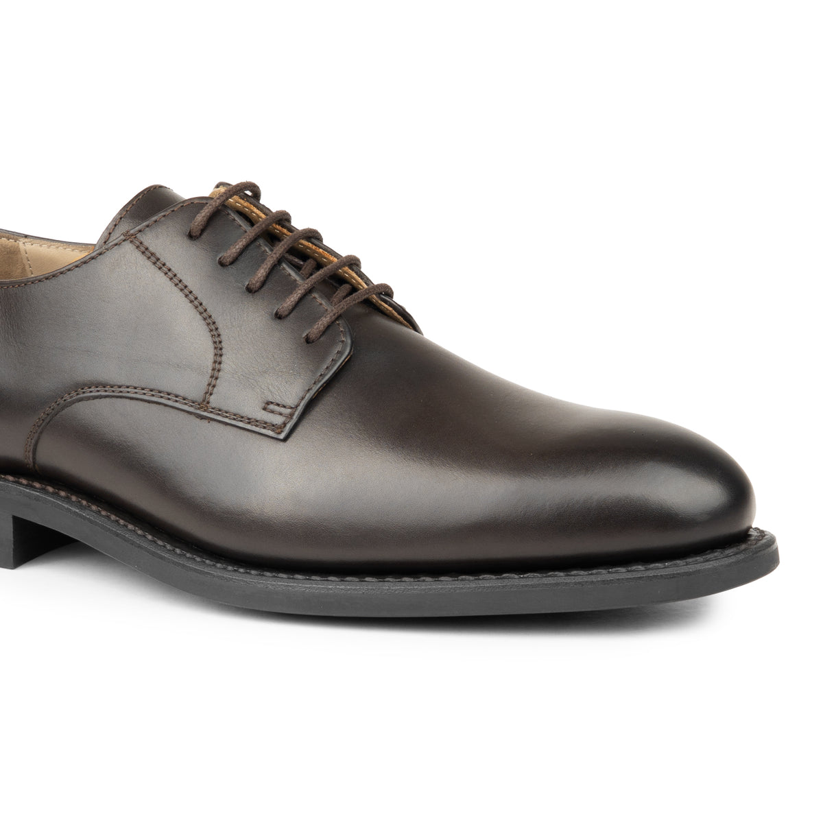 HENRY BUCKS London Derby Rubber Sole DARK BROWN