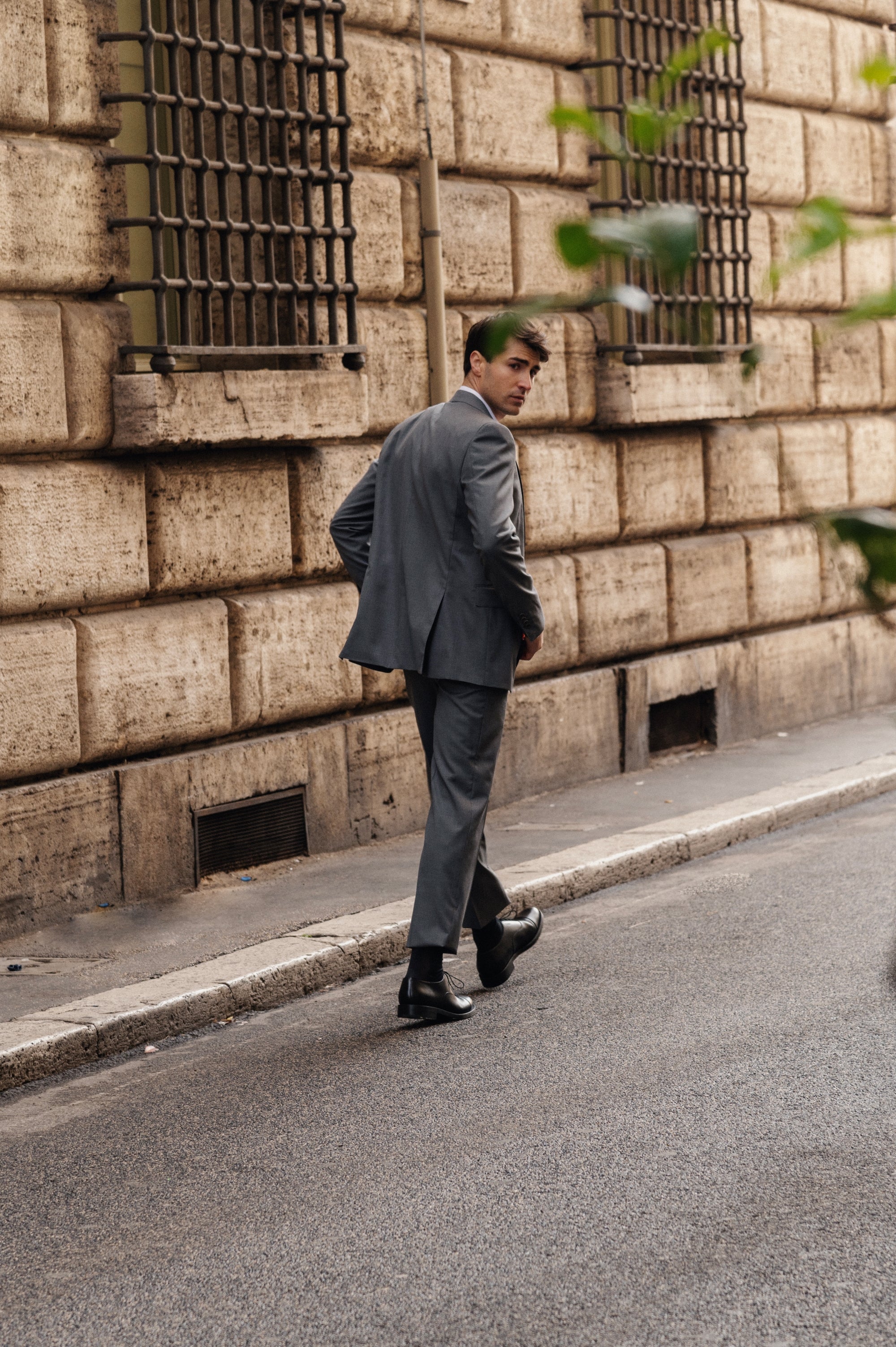 HENRY SARTORIAL HERITAGE Zegna Traveller™ Plain Wool Suit GREY REG