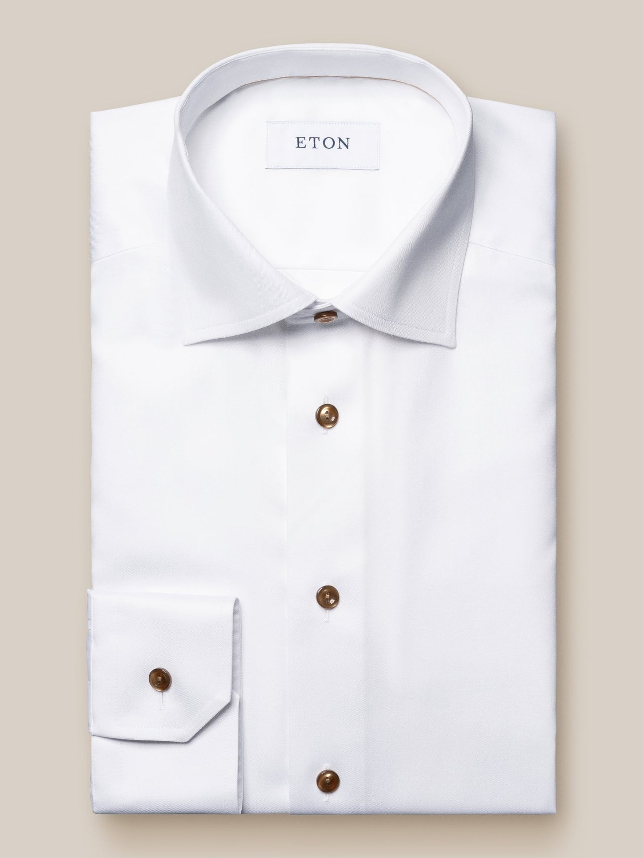 ETON Plain Buttoned Shirt SC-Contemporary Fit WHITE