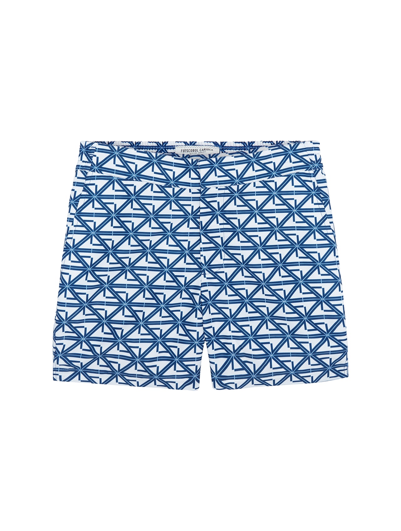 FRESCOBOL CARIOCA Monogram Classic Swim Shorts OCEAN BLUE